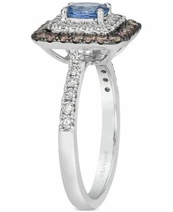 Le Vian Blueberry Sapphire (3/8 Ct. T.w.) & Diamond (5/8 Ct. T.w.) Halo Ring In 14k White Gold 9 Le Vian Blueberry Sapphire (3/8 Ct. T.w.) & Diamond (5/8 Ct. T.w.) Halo Ring In 14k White Gold -rings shop 20492245 fpx