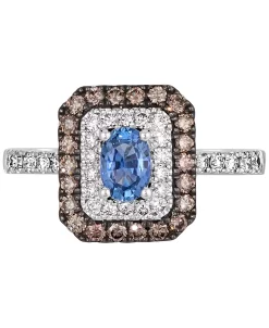 Le Vian Blueberry Sapphire (3/8 Ct. T.w.) & Diamond (5/8 Ct. T.w.) Halo Ring In 14k White Gold 10 Le Vian Blueberry Sapphire (3/8 Ct. T.w.) & Diamond (5/8 Ct. T.w.) Halo Ring In 14k White Gold -rings shop 20492246 fpx
