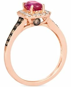 Le Vian Passion Ruby (3/4 Ct. T.w.) & Diamond (1/2 Ct. T.w.) Halo Ring In 14k Rose Gold 8 Le Vian Passion Ruby (3/4 Ct. T.w.) & Diamond (1/2 Ct. T.w.) Halo Ring In 14k Rose Gold -rings shop 20492292 fpx