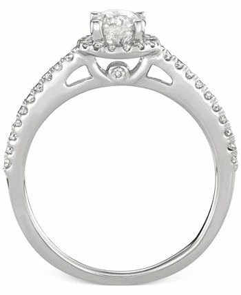 Macy's Diamond Halo Engagement Ring (3/4 Ct. T.w.) In 14k White Gold 3 Macy's Diamond Halo Engagement Ring (3/4 Ct. T.w.) In 14k White Gold - Image 3