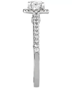 Macy's Diamond Halo Engagement Ring (3/4 Ct. T.w.) In 14k White Gold 8 Macy's Diamond Halo Engagement Ring (3/4 Ct. T.w.) In 14k White Gold -rings shop 20522596 fpx