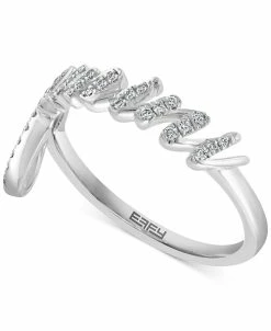 EFFY Collection ® Diamond Zodiac Gemini Ring (1/8 Ct. T.w.) In Sterling Silver