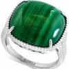 EFFY Collection ® Malachite Statement Ring In Sterling Silver (Also In Rose Quartz)