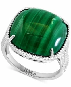 EFFY Collection ® Malachite Statement Ring In Sterling Silver (Also In Rose Quartz)