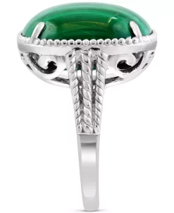 EFFY Collection ® Malachite Statement Ring In Sterling Silver (Also In Rose Quartz) 10 EFFY Collection ® Malachite Statement Ring In Sterling Silver (Also In Rose Quartz) -rings shop 20848703 fpx