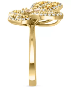 EFFY Collection ® Yellow Diamond (1/3 Ct. T.w.) & White Diamond (1/3 Ct. T.w.) Butterfly Ring In 14k Gold -rings shop 20849068 fpx
