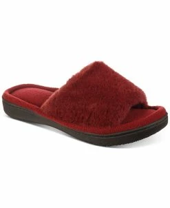 Isotoner Signature Women's Laurel Faux Fur Slide Slippers