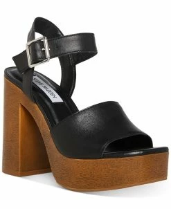 Steve Madden Women's Kye Two-Piece Wooden Platform Sandals
