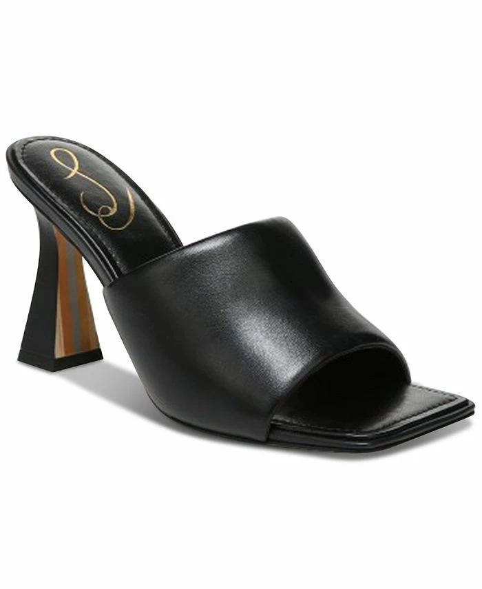 Sam Edelman Women's Carmen Flared Heel Dress Mules 1 Sam Edelman Women's Carmen Flared Heel Dress Mules