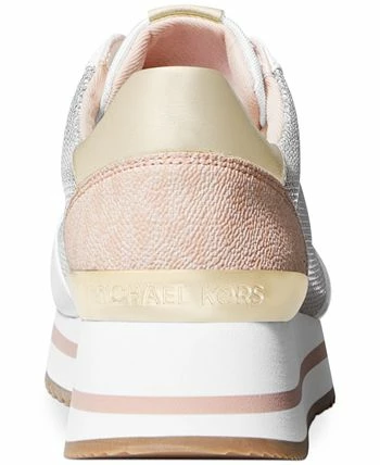 Michael Kors Women's Monique Knit Trainer Lace-Up Sneakers 3 Michael Kors Women's Monique Knit Trainer Lace-Up Sneakers - Image 3