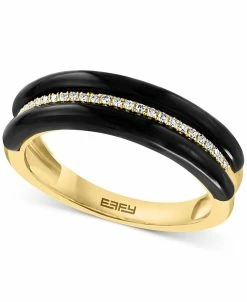 EFFY Collection ® Onyx & Diamond (1/10 Ct. T.w.) Ring In 14k Gold