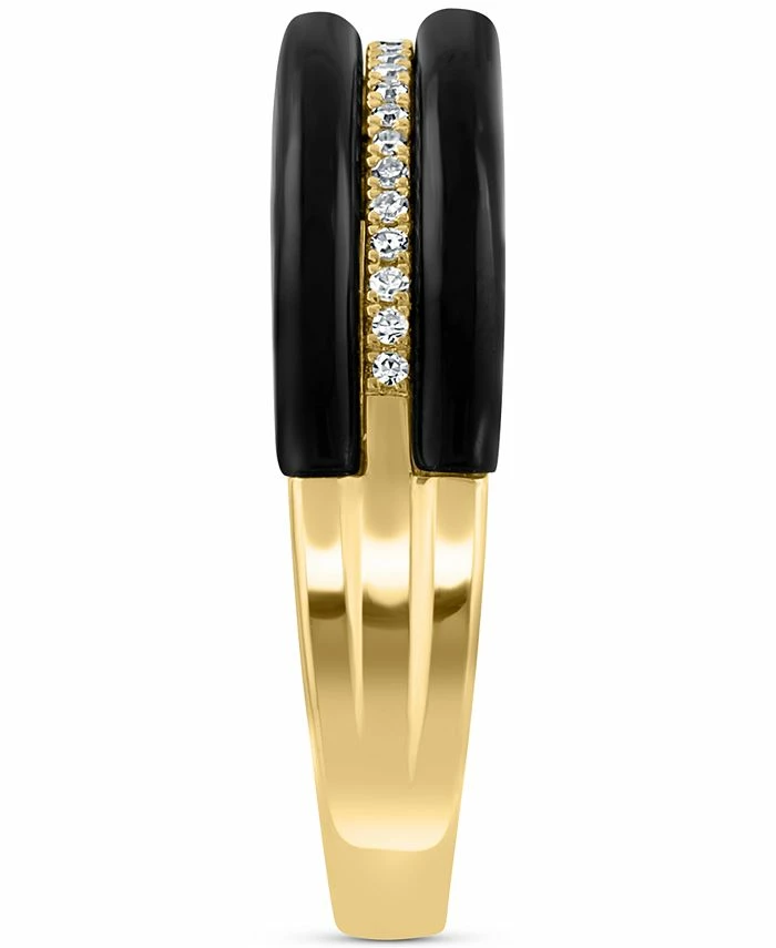 EFFY Collection ® Onyx & Diamond (1/10 Ct. T.w.) Ring In 14k Gold 4 EFFY Collection ® Onyx & Diamond (1/10 Ct. T.w.) Ring In 14k Gold - Image 4