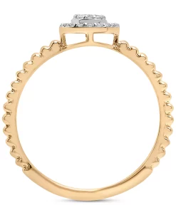 Wrapped Diamond Oval Cluster Beaded Ring (1/6 Ct. T.w.) In 14k Gold, Created For Macy's 8 Wrapped Diamond Oval Cluster Beaded Ring (1/6 Ct. T.w.) In 14k Gold, Created For Macy's -rings shop 21246421 fpx