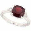 Macy's Garnet (2-3/8 Ct. T.w.) & Diamond (1/8 Ct. T.w.) Ring In 10k Gold (Also In Citrine)