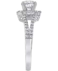 Macy's Diamond Raised Gallery Halo Engagement Ring (1-1/2 Ct. T.w.) In 14k White Gold 8 Macy's Diamond Raised Gallery Halo Engagement Ring (1-1/2 Ct. T.w.) In 14k White Gold -rings shop 21493561 fpx
