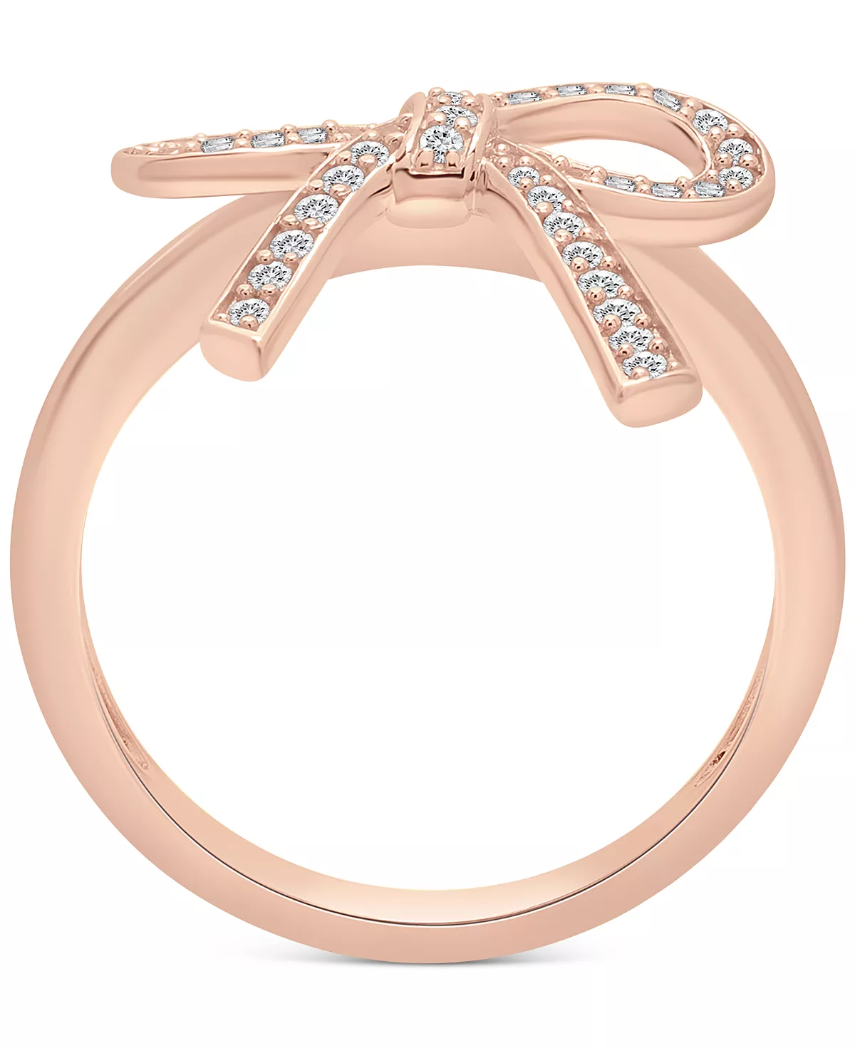 Wrapped Diamond Bow Ring (1/4 Ct. T.w.) In 14k Yellow Or Rose Gold, Created For Macy's 6 Wrapped Diamond Bow Ring (1/4 Ct. T.w.) In 14k Yellow Or Rose Gold, Created For Macy's - Image 6