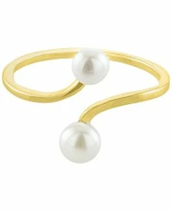 Giani Bernini Cultured Freshwater Pearl (4 & 5mm) Bypass Ring, Created For Macy's