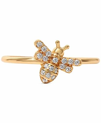 Giani Bernini Cubic Zirconia Bee Ring In 18k Gold-Plated Sterling Silver, Created For Macy's 2 Giani Bernini Cubic Zirconia Bee Ring In 18k Gold-Plated Sterling Silver, Created For Macy's - Image 2