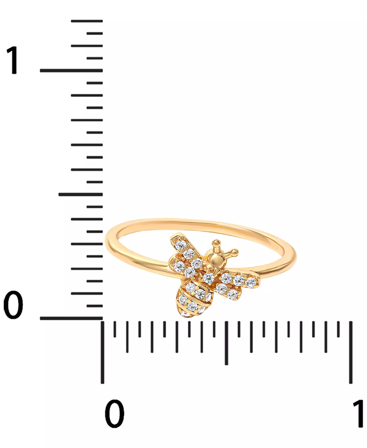 Giani Bernini Cubic Zirconia Bee Ring In 18k Gold-Plated Sterling Silver, Created For Macy's 4 Giani Bernini Cubic Zirconia Bee Ring In 18k Gold-Plated Sterling Silver, Created For Macy's - Image 4
