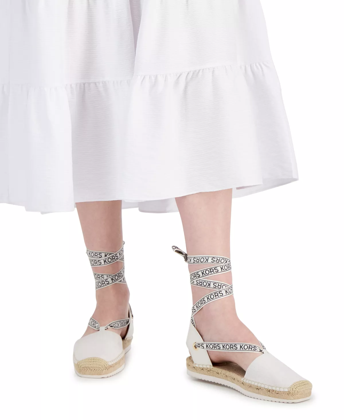 Michael Kors Women's Yara Ankle-Tie Espadrille Flats 7 Michael Kors Women's Yara Ankle-Tie Espadrille Flats - Image 7