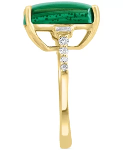 EFFY Collection ® Malachite & Diamond (1/5 Ct. T.w.) Statement Ring In 14k Gold 10 EFFY Collection ® Malachite & Diamond (1/5 Ct. T.w.) Statement Ring In 14k Gold -rings shop 21715700 fpx