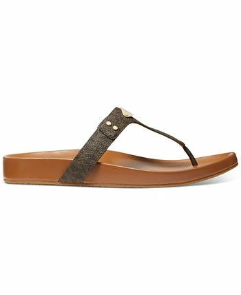 Michael Kors Women's MK Plate Flat Sandals 2 Michael Kors Women's MK Plate Flat Sandals - Image 2