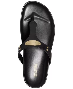 Michael Kors Women's MK Plate Flat Sandals 11 Michael Kors Women's MK Plate Flat Sandals -rings shop 21725079 fpx