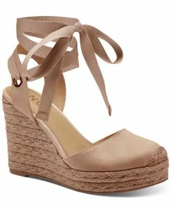 INC International Concepts Women's Maisie Lace-Up Espadrille Wedge Sandals, Created For Macy's