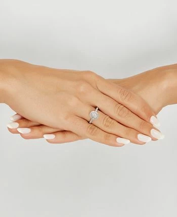 Macy's Diamond Oval Halo Engagement Ring (1/2 Ct. T.w.) In 14k White Gold 2 Macy's Diamond Oval Halo Engagement Ring (1/2 Ct. T.w.) In 14k White Gold - Image 2