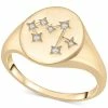 Wrapped Diamond Sagittarius Constellation Ring (1/20 Ct. T.w.) In 10k Gold, Created For Macy's