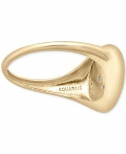 Wrapped Diamond Aquarius Constellation Ring (1/20 Ct. T.w.) In 10k Gold, Created For Macy's -rings shop 22187176 fpx