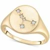 Wrapped Diamond Cancer Constellation Ring (1/20 Ct. T.w.) In 10k Gold, Created For Macy's