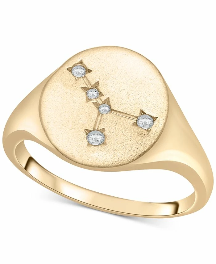 Wrapped Diamond Cancer Constellation Ring (1/20 Ct. T.w.) In 10k Gold, Created For Macy's 1 Wrapped Diamond Cancer Constellation Ring (1/20 Ct. T.w.) In 10k Gold, Created For Macy's