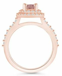Macy's Organite And Certified Diamond Halo Ring -rings shop 22214870 fpx
