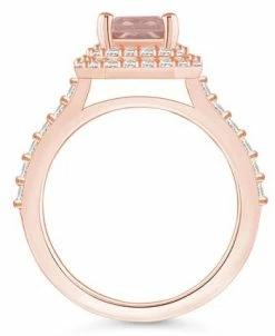 Macy's Organite And Certified Diamond Halo Ring -rings shop 22214963 fpx