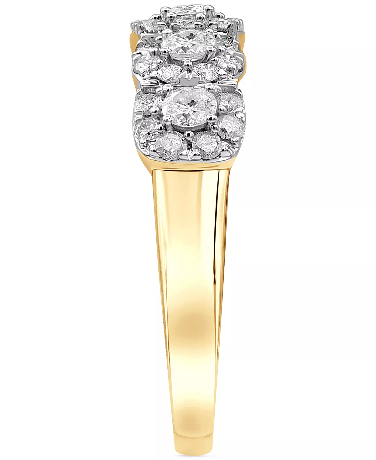 Macy's Diamond Cushion Shape Halo Cluster Ring (1 Ct. T.w.) In 14k White Gold Or 14k Gold & Rhodium 6 Macy's Diamond Cushion Shape Halo Cluster Ring (1 Ct. T.w.) In 14k White Gold Or 14k Gold & Rhodium - Image 6