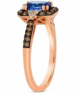 Le Vian Blueberry Tanzanite (3/4 Ct. T.w.) & Diamond (1/4 Ct. T.w.) In 14k Rose Gold -rings shop 22323302 fpx