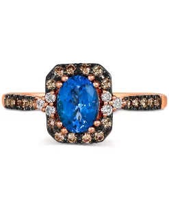 Le Vian Blueberry Tanzanite (3/4 Ct. T.w.) & Diamond (1/4 Ct. T.w.) In 14k Rose Gold -rings shop 22323303 fpx