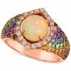 Le Vian Multi-Gemstone (1-7/8 Ct. T.w.) & Nude Diamond (1/6 Ct. T.w.) Statement Ring In 14k Rose Gold