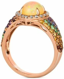 Le Vian Multi-Gemstone (1-7/8 Ct. T.w.) & Nude Diamond (1/6 Ct. T.w.) Statement Ring In 14k Rose Gold -rings shop 22336103 fpx