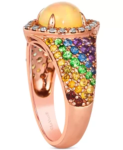 Le Vian Multi-Gemstone (1-7/8 Ct. T.w.) & Nude Diamond (1/6 Ct. T.w.) Statement Ring In 14k Rose Gold -rings shop 22336104 fpx