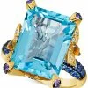 Le Vian Crazy Collection® Multi-Gemstone (12-7/8 Ct. T.w.) & Vanilla Diamond (1/5 Ct. T.w.) Statement Ring In 14k Gold