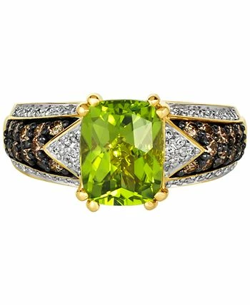 Le Vian Chocolatier® Green Apple Peridot (1-7/8 Ct. T.w.) & Diamond (1/2 Ct. T.w.) Ring In 14k Gold 2 Le Vian Chocolatier® Green Apple Peridot (1-7/8 Ct. T.w.) & Diamond (1/2 Ct. T.w.) Ring In 14k Gold - Image 2