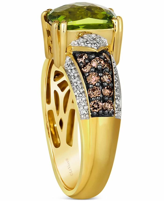 Le Vian Chocolatier® Green Apple Peridot (1-7/8 Ct. T.w.) & Diamond (1/2 Ct. T.w.) Ring In 14k Gold 4 Le Vian Chocolatier® Green Apple Peridot (1-7/8 Ct. T.w.) & Diamond (1/2 Ct. T.w.) Ring In 14k Gold - Image 4