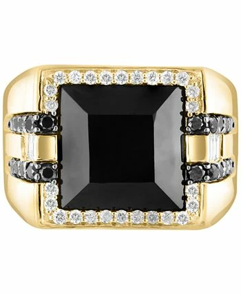EFFY Collection ® Men's Onyx & Diamond Ring (3/4 Ct. T.w.) In 14k Gold 3 EFFY Collection ® Men's Onyx & Diamond Ring (3/4 Ct. T.w.) In 14k Gold - Image 3