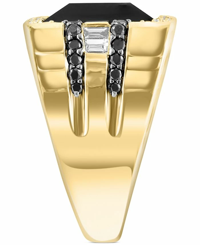 EFFY Collection ® Men's Onyx & Diamond Ring (3/4 Ct. T.w.) In 14k Gold 4 EFFY Collection ® Men's Onyx & Diamond Ring (3/4 Ct. T.w.) In 14k Gold - Image 4