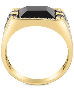 EFFY Collection ® Men's Onyx & Diamond Ring (3/4 Ct. T.w.) In 14k Gold 10 EFFY Collection ® Men's Onyx & Diamond Ring (3/4 Ct. T.w.) In 14k Gold -rings shop 22362919 fpx