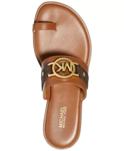 Michael Kors Women's Rory Flat Thong Sandals -rings shop 22367570 fpx