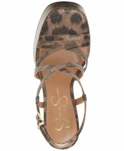 Jessica Simpson Women's Salih Block-Heel Platform Sandals -rings shop 22369667 fpx