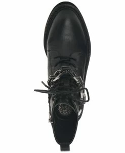 Vince Camuto Women's Keltana Chained Lace-Up Combat Booties -rings shop 22484763 fpx
